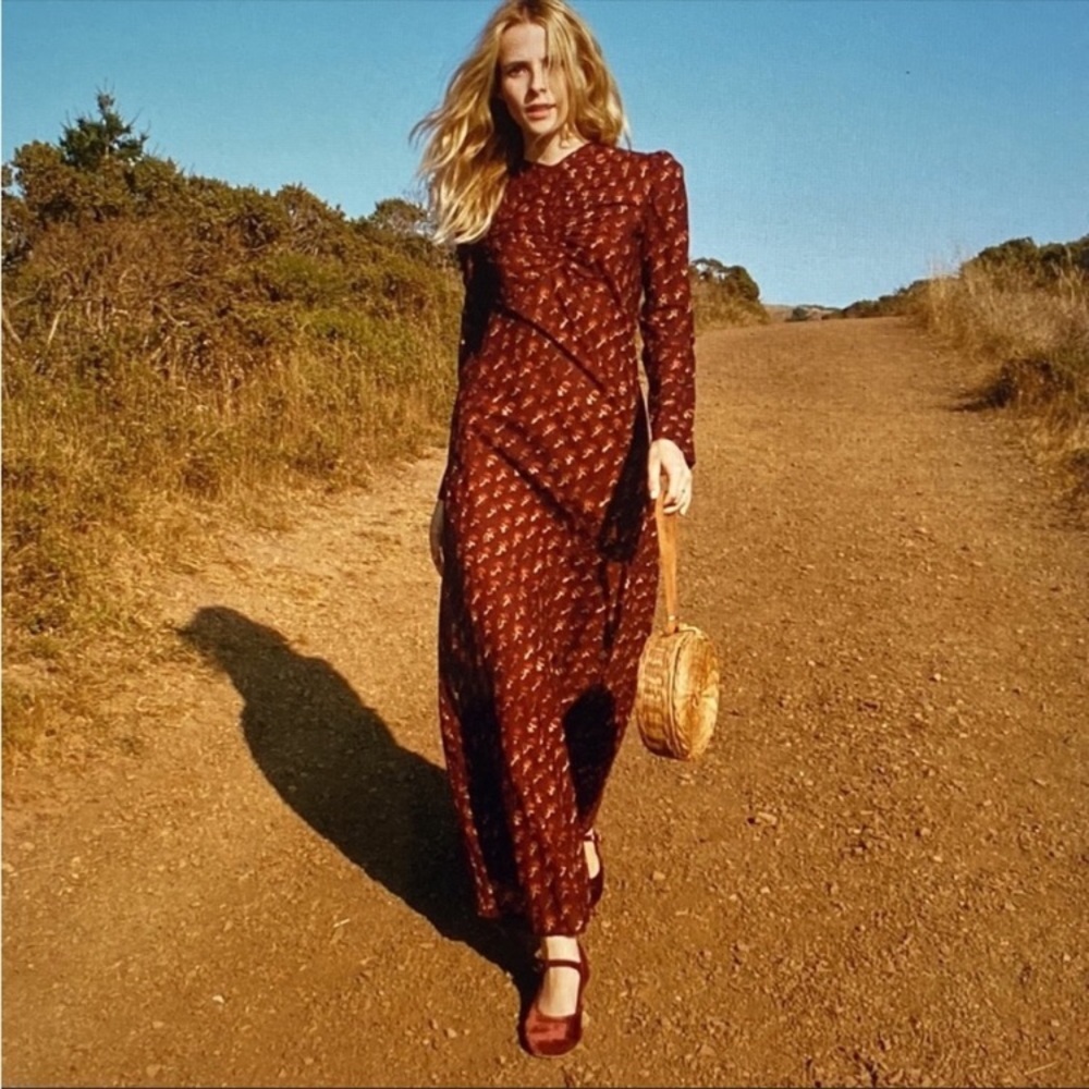 Doen Burgundy Maxi Dress